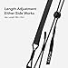 MOFT Phone Lanyard, Universal Adjustable Detachable Crossbody Long Lanyard with Phone Patch, Compatible with Most Smartphones, Length up to 150cm, Jet Black
