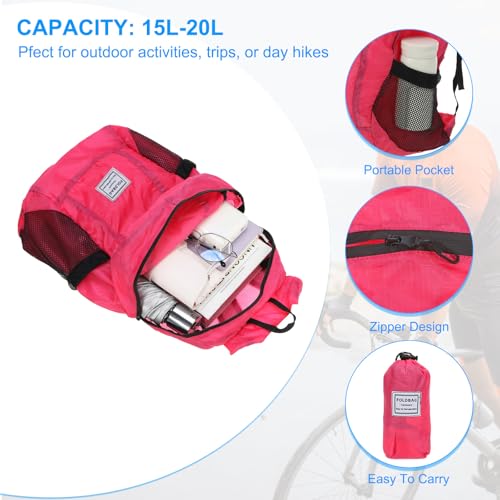 Mochila de senderismo ligera y plegable 15L-20L miniatura 3
