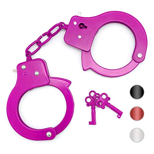 SYOSIN Toy Metal Handcuffs with Keys Police Role Play Party Supplies Cosplay Costume Accessory Pretend