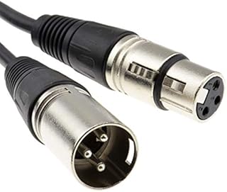 Urbanphonics XLR Mic Cable | Premium Quality Pro Microphone Lead | Balanced Male XLR to Female XLR | 3 Metre Black | Clearer Sound for PA Systems, Studio Recording, Mixers, Amplification & Speakers