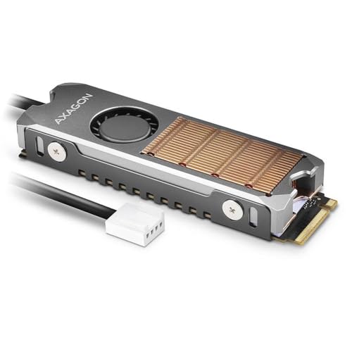 AXAGON CLR-M2FAN Copper M.2 2280 SSD Heat Sink