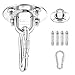 Crochet de Plafond, Crochet de Fixation Murale pour Hamac Suspendu,Yoga,Chaise Accrochante et Sac de Boxe, 500KG Capacité Acier Inoxydable Kit de Suspension Trainer avec Mousqueton et Vis de Fixation