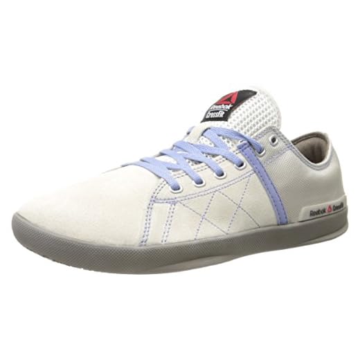 Reebok Tênis de treino feminino Crossfit Lite Lo TR, Giz/Branco desgastado/Cinza Trek: Roxo Sombra, 6.5