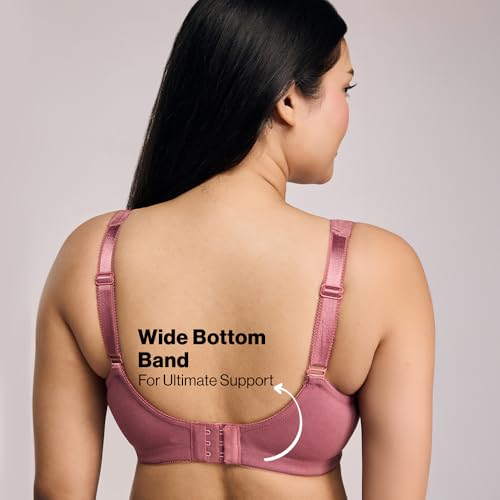 Image of NYKD NYB101 Cotton Non Padded Non Wired Full Coverage Everyday Bra M-Frame Bounce Control (Plus