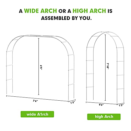 Zorvem Metal Arbor, Garden Arches For Outdoor Climbing Plant, Wedding Ceremony, Bridal Party Decoration #TOP1