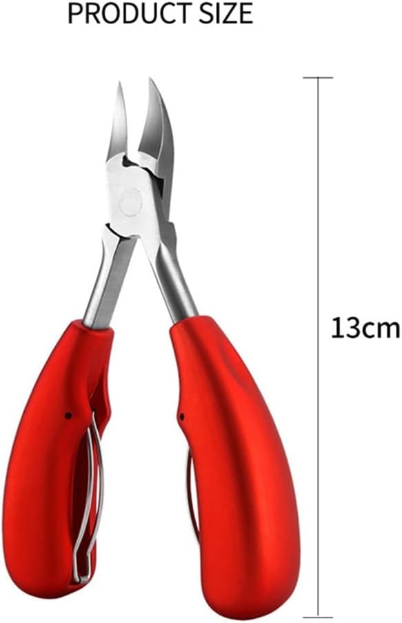 Toe Nail Clippers Nail Correction Thick Nails Ingrown Toenails Nippers Cutters Dead Skin Dirt Remover Pedicure Care Tool(Blue)