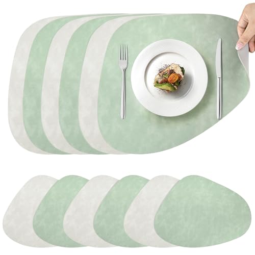Set de table en cuir au design épuré double face pour décoration de table chic