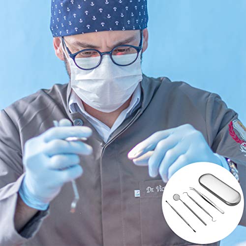 HEALLILY Kit de Higiene Dental Com 4 Removedor de Raspagem de Aço Inoxidável para Palito de Dente Pa