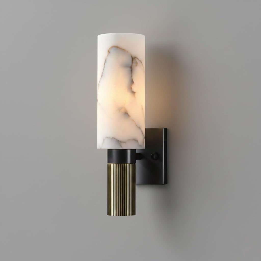 Lámpara de pared alta cilíndrica para iluminar tu rincón de lectura y comedor con elegancia