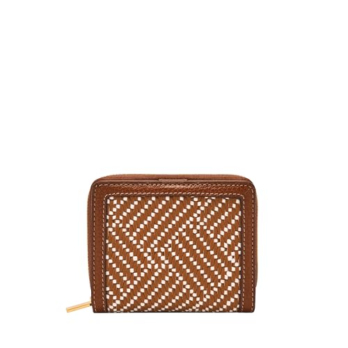 Image of Fossil Women's Logan RFID-Blocking Leather Mini Multifunction Bifold Wallet