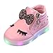 GongzhuMM Sneakers Enfant Fille Cristal, avec LED Allumée Lumineuse,Chaussures pour Enfant Fille 12 Mois-6 Ans
