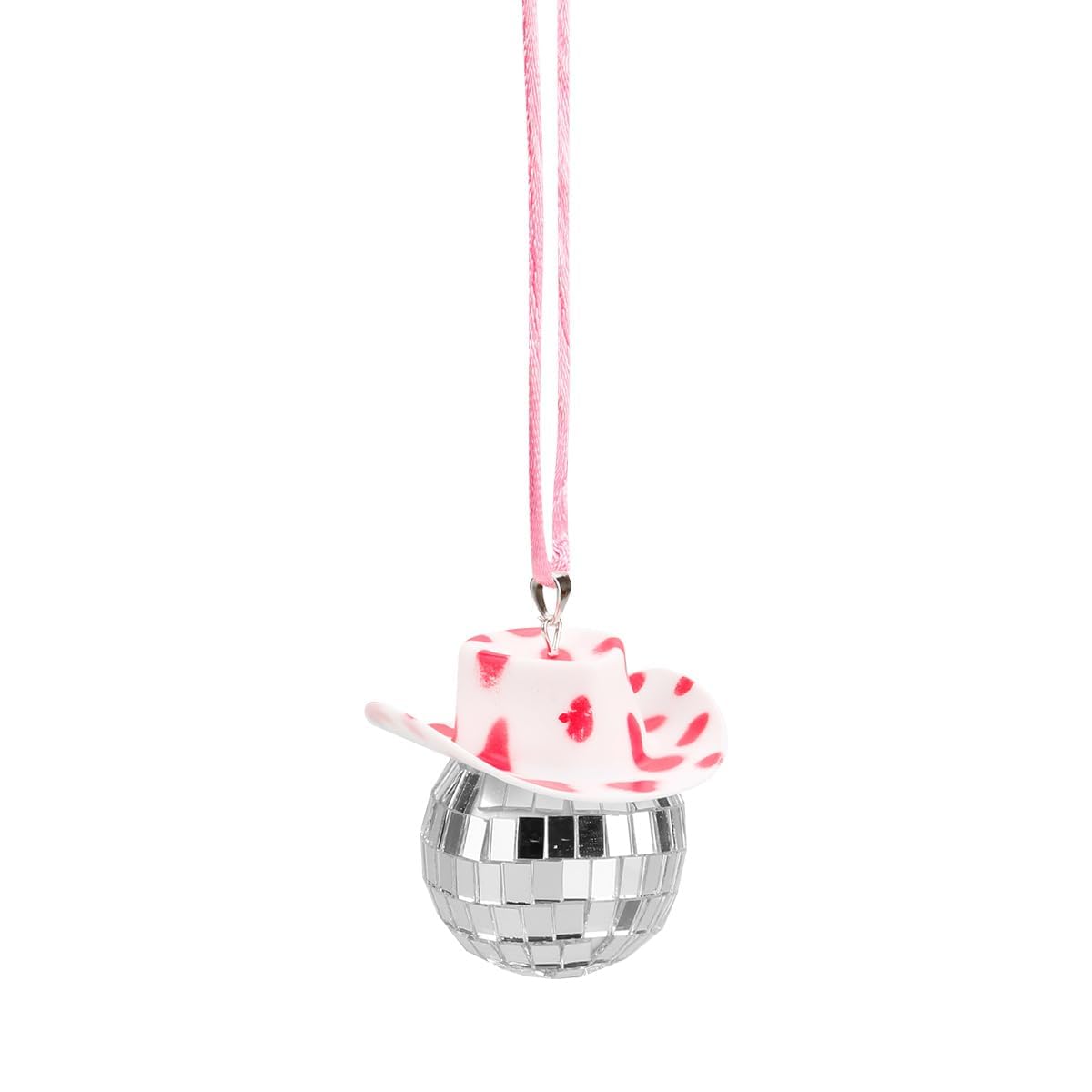 Tabanzhe Not Easily Deform Disco Ball Cowboy Hat Car Accessories - Fun and Quirky Car Interior Decor for Women, Men, Truck, SUV