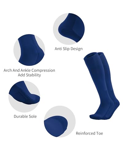 QBK 2 Pairs Toddler To Youth Baseball/Softball Socks - Soccer T-Ball Team Sport Socks For Kids Boys And Girls3