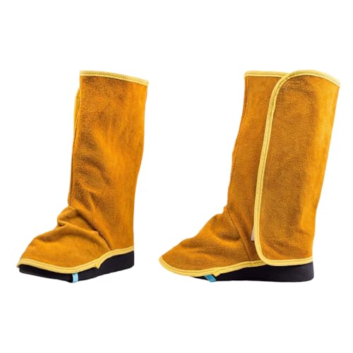 Comfortable Leather Welding Boot Covers Excellent Heat Resistance Flame-resistant Ensuring Designs for Easy on Off Mechanism Hea