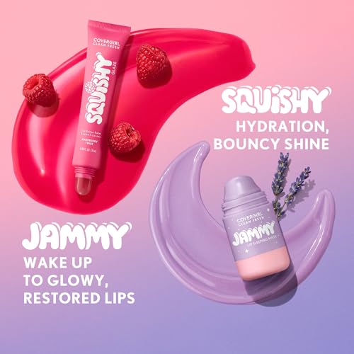 COVERGIRL Clean Fresh Squishy Glaze™ Lip Butter Balm, Flavored, Non-Sticky, with Vitamin E & Shea Butter – 140 Toasted Vanilla (Sheer Beige) - image 8