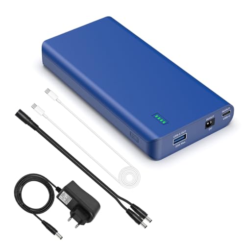 Talentcell Power Bank, 19200 mAh 69.12 Wh batería de iones de litio Pack DC 12 V/5 V salida y USB-C PD 30 W in/Out para Smart Phone, portátil, portátil, tira de luz LED, cámara y más