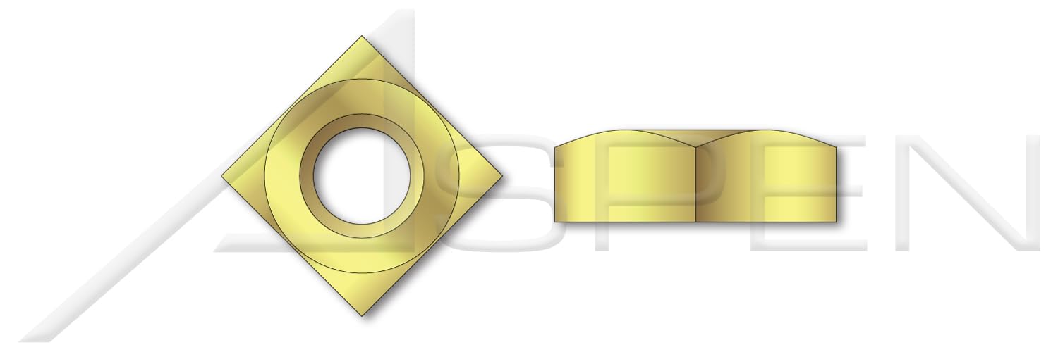 (400 pcs) #10-32, Square Regular Nuts, Brass