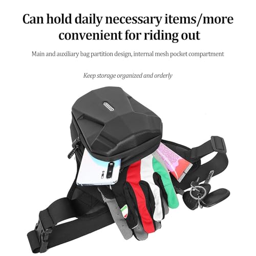Bolsillo para pierna motocicleta impermeable con gran capacidad 7