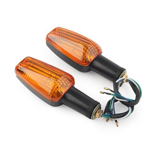 Clignotant de pour moto jaune compatible avec CB400 Hornet 600 VTR250 (2 pièces)