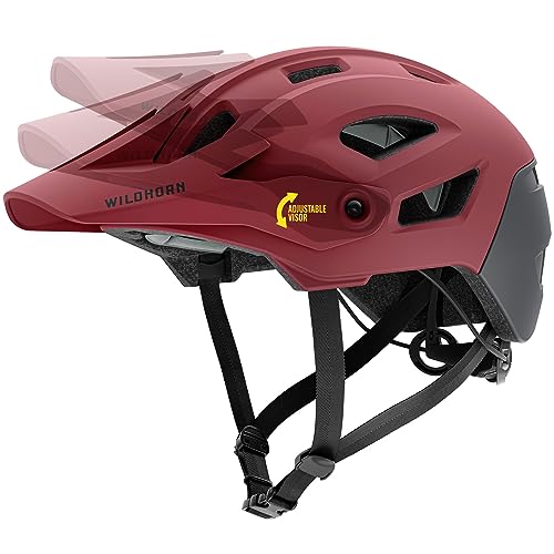 Wildhorn Corvair Mountain Bike Helmet for Men and Women with Maximum Venting, FTA fit System & Adjustable Visor. Adjustable Sizing Adult Bike Helmets for Women and Men. Stylish All Around MTB Helmet