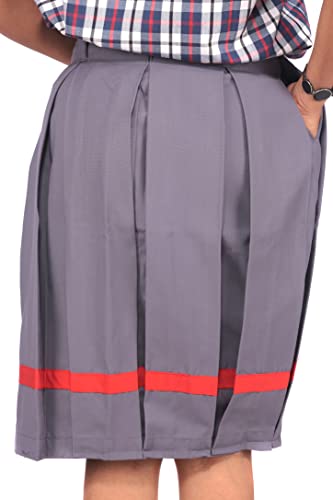 Image of D V Enterprise School Uniform Girls Skirt for Kendriya Vidyalaya, KV School Uniform Girls