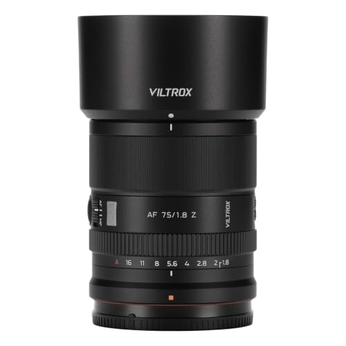 Image of VILTROX 75mm f /1.8 EVO Z-Mount Lens, 75mm F1.8 Large Aperture Auto Focus APS-C Prime Lens Compatible with Nikon Z-Mount Cameras Z30, Z50, Z50ll, ZFC, Z5, Z5ll, Z6, Z6ll, Z7, Z7ll, Z8, Z9, ZF, ZR