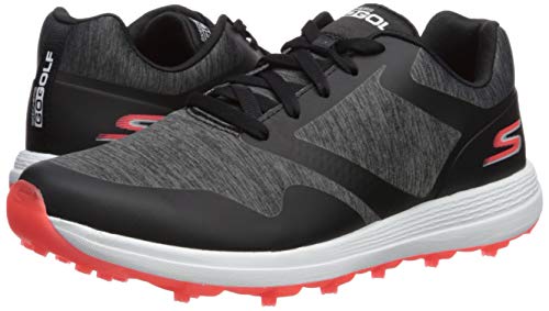 Skechers Women's Max Golf Shoe, Black/Pink Heathered, 6 M Us #TOP7