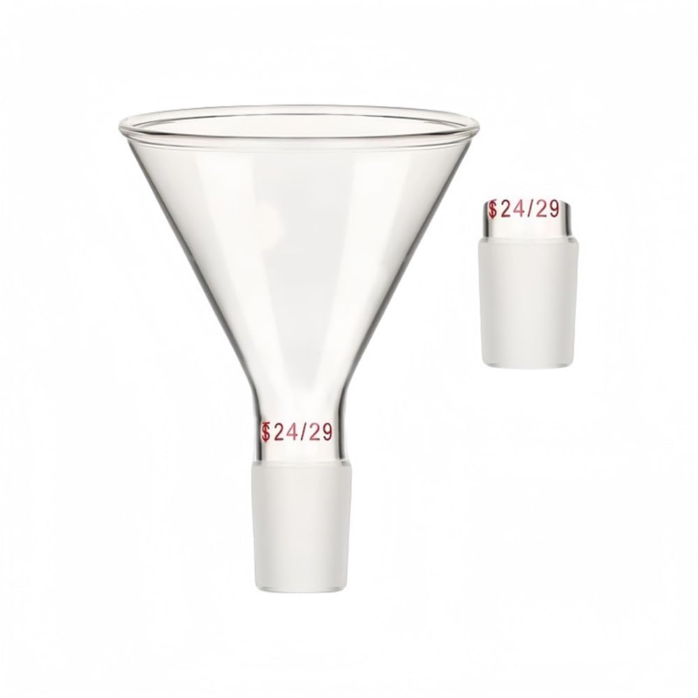 Attrezzature e forniture di laboratorio Imbuto triangolare da laboratorio in vetro borosilicato 3. con bocca standard, OD50mm/14#-OD150mm/40#