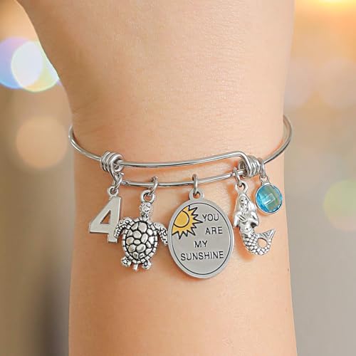 Silver/14k Gold Plated Birthday Bracelet, Natural Healing Crystal Bracelet Gifts for Her Birthday for Daughter Granddaughter Friends Mom Grandma Sister4