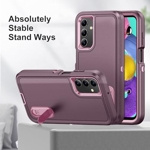 Coque de protection Samsung A14 5G silicone rigide bicolore avec support