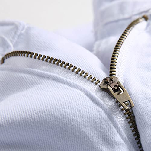 Distressed Denim Pants for Men 2025 Destroyed Straight Slim Fit Pants Holes Classic Skinny Casual Fashion Jeans2