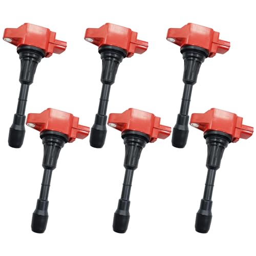 Performance Ignition Coil Pack Set of 6 Compatible With Infiniti EX35 FX35 G25 G35 JX35 M35 M35H Q50 Nissan 350Z Altima Maxima Murano Pathfinder Quest 2.5 3.5 V6 VQ25 VQ35 UF550