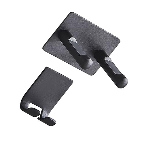 IWOWHERO 2pcs Wall-mounted Hair Dryer Stand Salon Dryer Rack for Bathroom Easy Install Multi-use Storage for Blow Holder