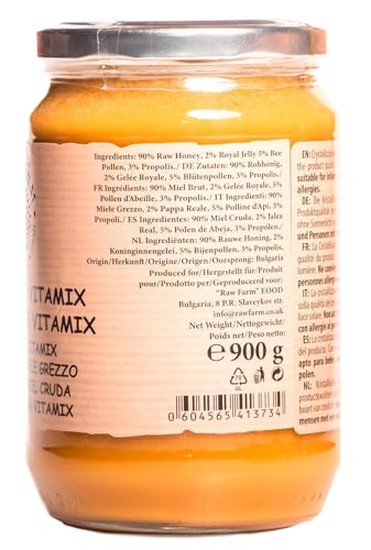 Raw Farm - Vitamix Honig, Propolis, Pollen, Gelée Royale, Bienenwachs 900g