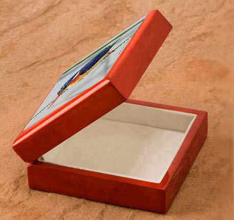 Amazon｜カワセミの写真タイル付き小物入れ（Jewelry Box