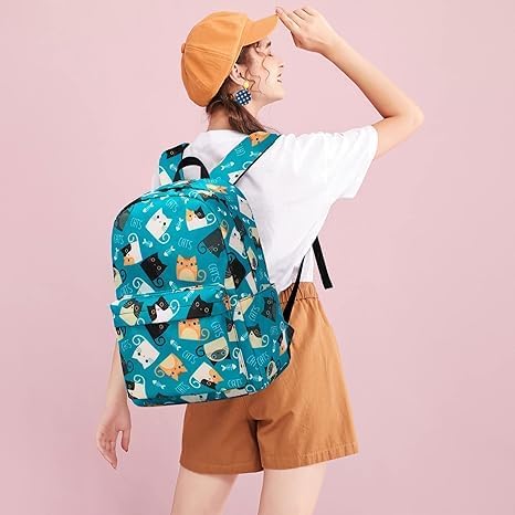 Image of Willton -Stylish Girls Backpack for School, College & Travel | Lightweight Casual Daypack with Spacious Compartments & Durable Design Trendy Travel Backpack for Teens