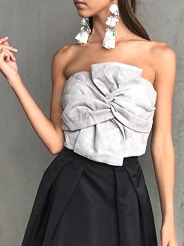 Simplee Apparel le papillon fronte fiore camoscio