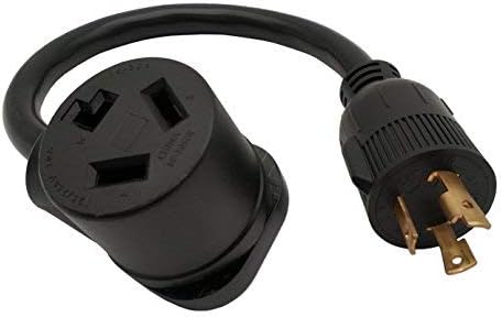 Parkworld 60097 Generator Adapter Cord NEMA L5-30 Plug Male to Dryer 10-30 Receptacle Female (Output 125V)