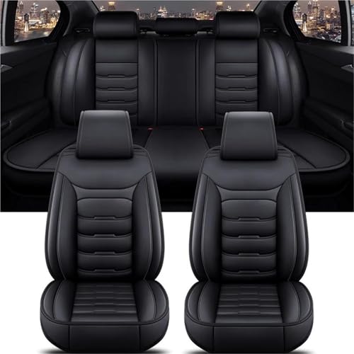 Housse de siège voiture universelle noire pour Toyota Yaris Corolla Prius Vios