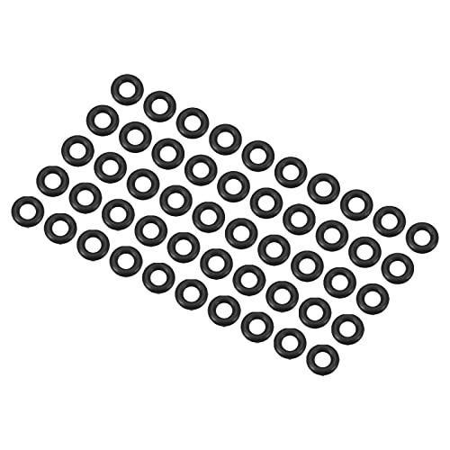 QUARKZMAN 50 sztuk uszczelek z gumy nitrylowej do uszczelnienia 13 mm x 7 mm x 3 mm do kranu hydraulicznego, uszczelnienie połączeń, czarne