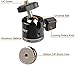 UTEBIT C-Clamp with Tripod Head, Aluminum Desk Clamps Set with 1/4 Thread Hole, 360 Degree Rotation mini Ball Head with 1/4