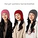 SPONGL Womens Fashion Knit Hat Headwrap Unique Wigs Design and Warm Earflaps for Winter Styles Photo Props
