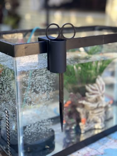 Image of The Tube 3D Printed Aquarium Plant Holder - Pothos & Stemmed Plants - Aquascaping & Fish Tank Tool Holder for 10-200 Gallon Rimmed Tanks