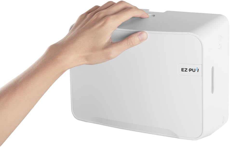EZbrnd Wall Mount MULTIFOLD Paper Towel Dispenser for Kitchen/Bathroom/Office/RV/Airbnb, White, 3200-EZ