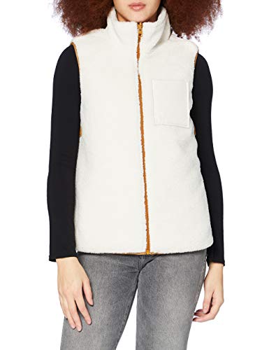 Gilet réversible en peluche femme de style décontracté