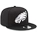 New Era NFL 9FIFTY Black White Adjustable Snapback Hat Cap One Size Fits All (Philadelphia Eagles)
