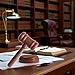 Wooden Judge Gavel, Brown Cartoon Style, Costume Accessory for Courtroom Role Play, Desk Decor