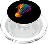 Photo Gallery badminton splash colorato giocatore volante breve sport popsockets popgrip per magsafe Photo Gallery badminton splash colorato giocatore volante breve sport popsockets popgrip per magsafe