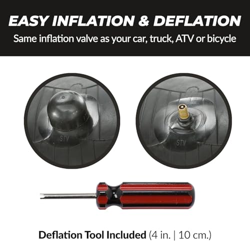 Snow Tube for Sledding, Heavy Duty Snow Tube with High Speed Bottom, Connectable and Commercial Grade