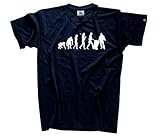 Shirtzshop Herren Müllmann I Müllfahrer Stadtwirtschaft Stadtreinigung Evolution T-Shirt, Navy, XXL